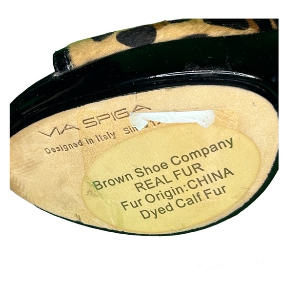 VIA Spiga
Cheetah
Print Stilettos Size 7 (Real Fur) - Picture 2 of 6